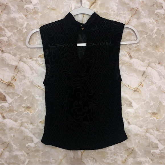 Velvet Patterned Top - Picture 4 of 5